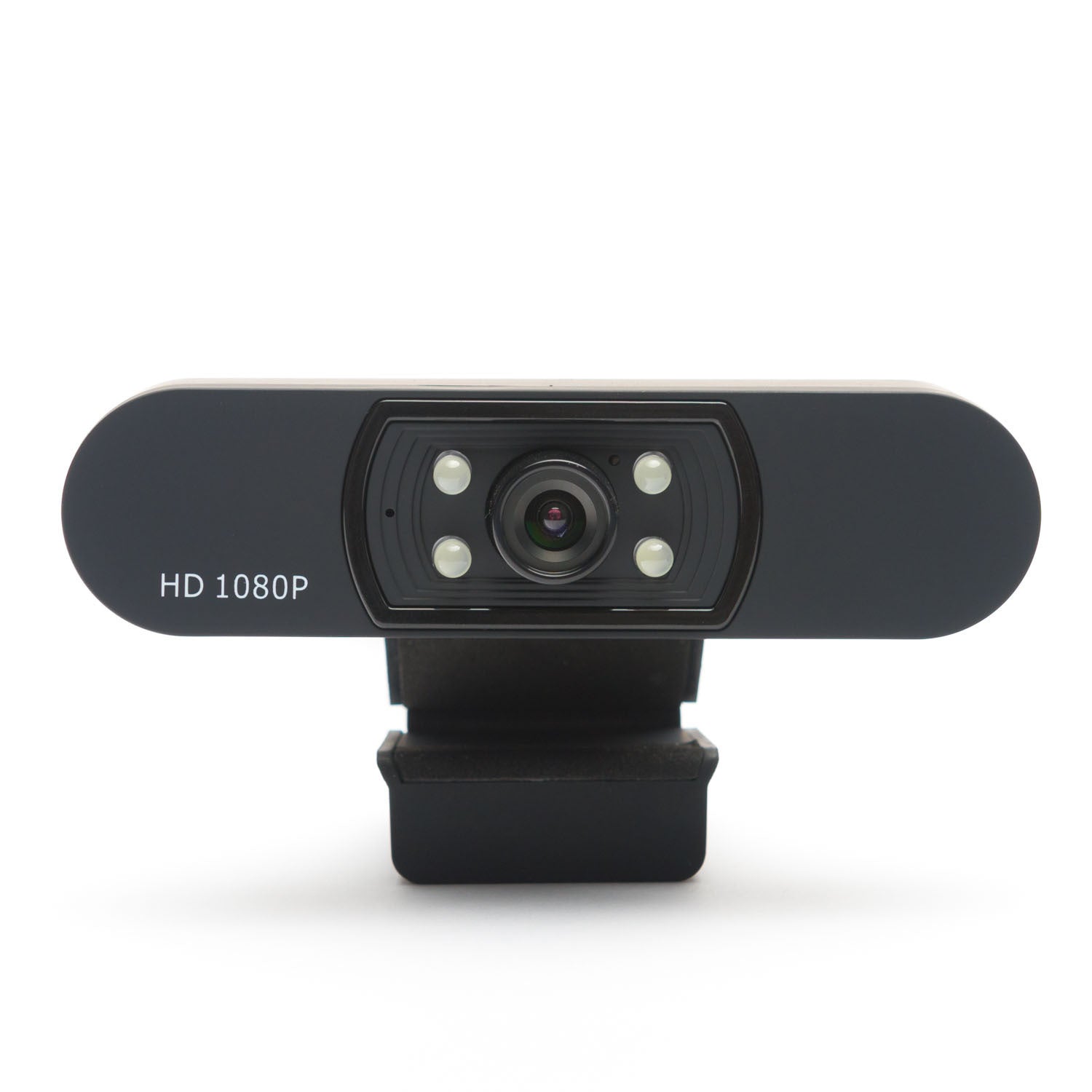 High - Quality 1080p Compact Black Webcam for Multiple Messaging Apps