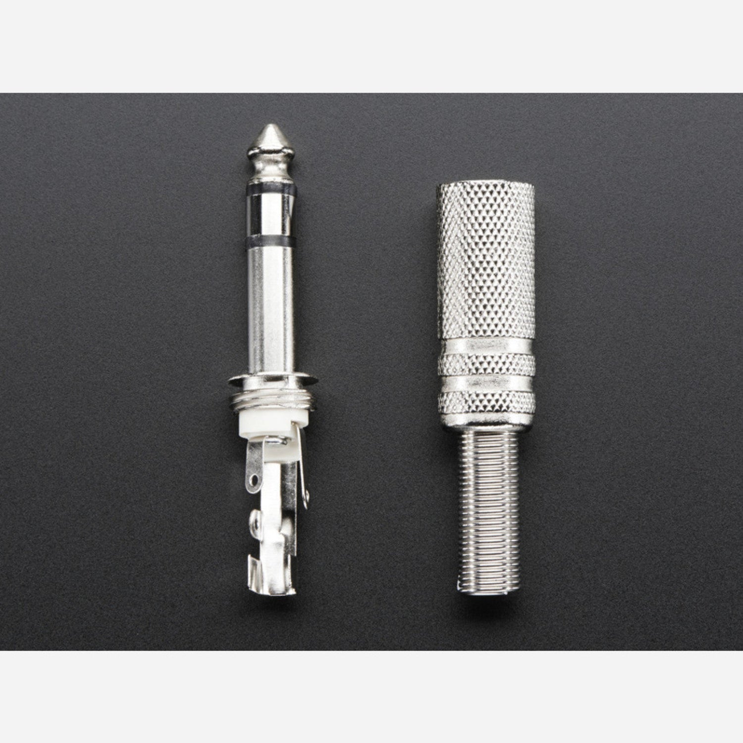 Durable 1/4 (6.35mm) DIY Metal Stereo Audio Plug for Heavy - Duty Use
