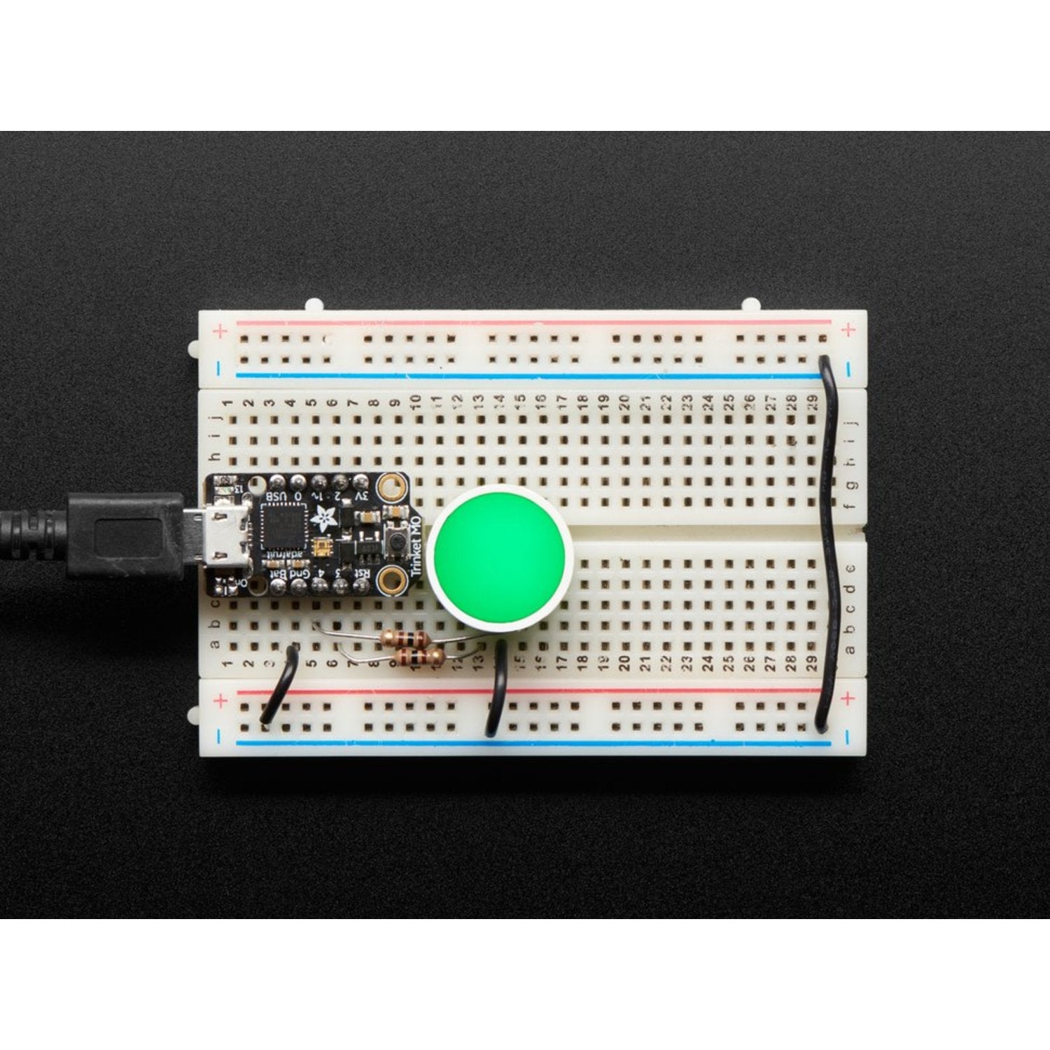18mm Round Diffused Bi - Color Red and Green Indicator LED