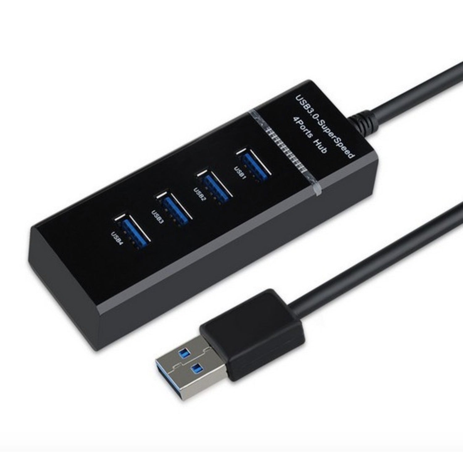 Lightweight and Portable 4-Port High-Speed USB 3.0 Hub