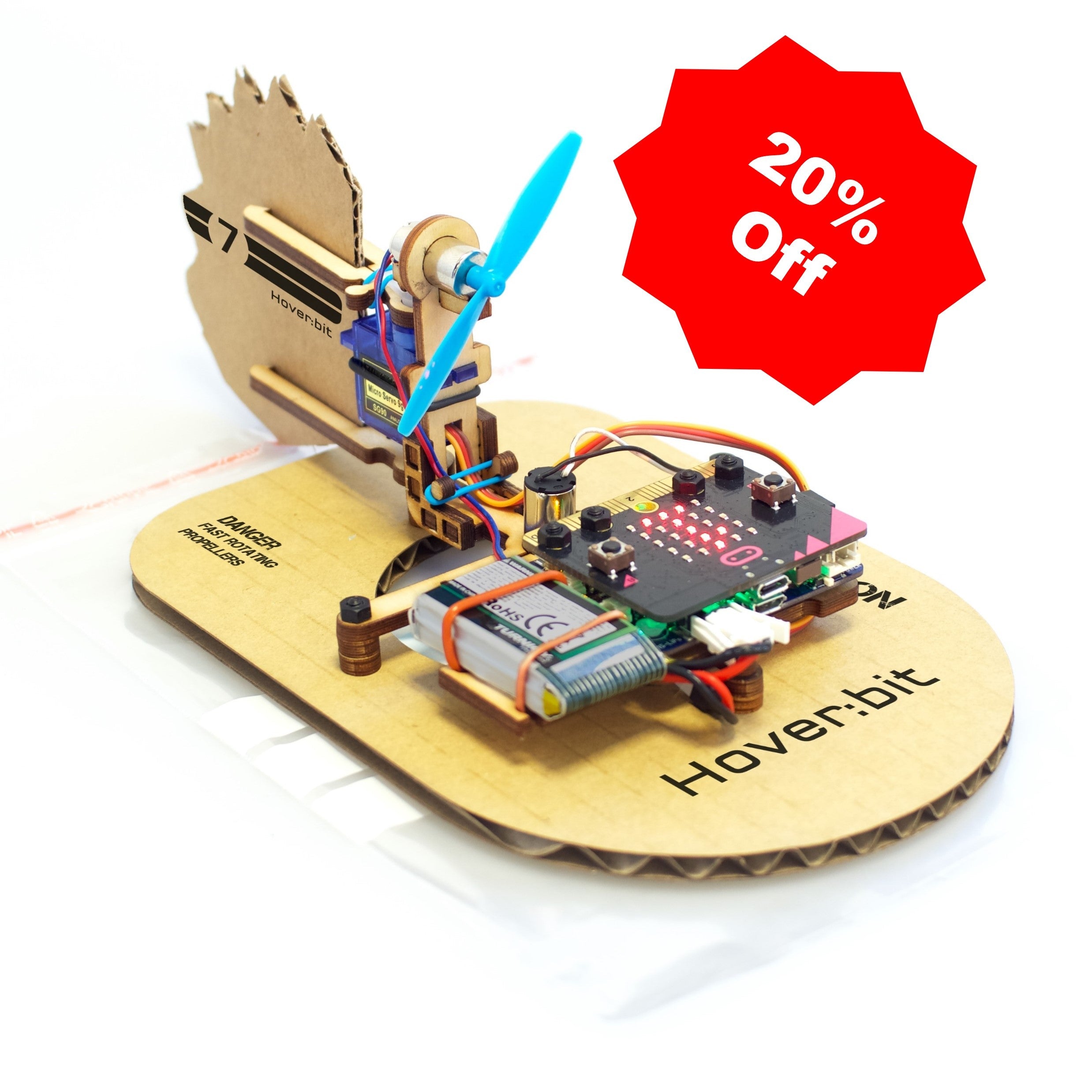 Hover:bit - 4-Pack Micro:bit Hovercraft Kit for STEAM Learning