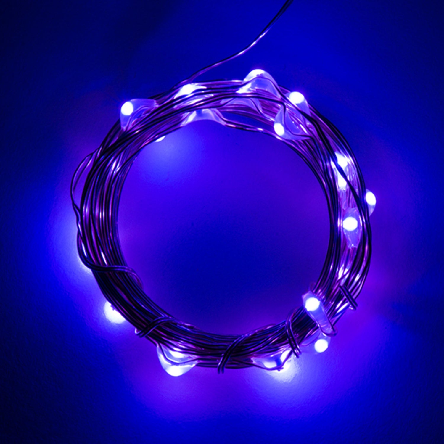 Purple LED Fairy String Lights - 2.5m Length