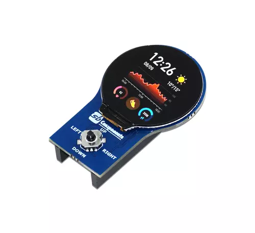 1.28-Inch Circular LCD HAT Module for Raspberry Pi Pico
