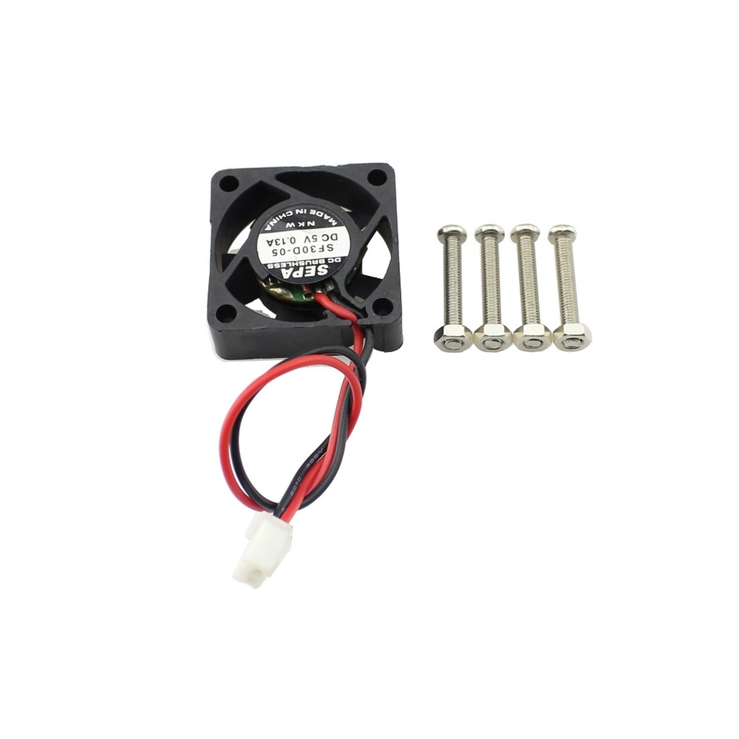 DC 5V 0.13A Plastic Cooling Fan in Black Color Specifically Designed for Raspberry Pi Model B+ and Model B