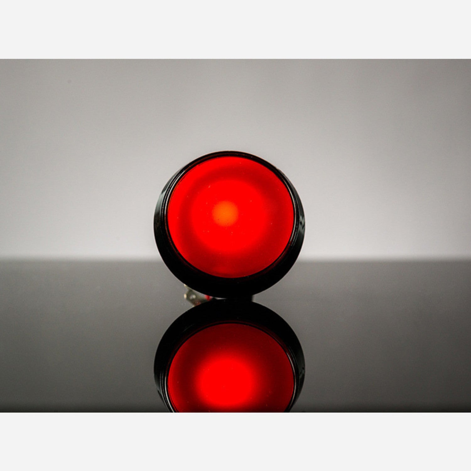 60mm Red Large-sized Arcade Push Button with Optional LED Illumination
