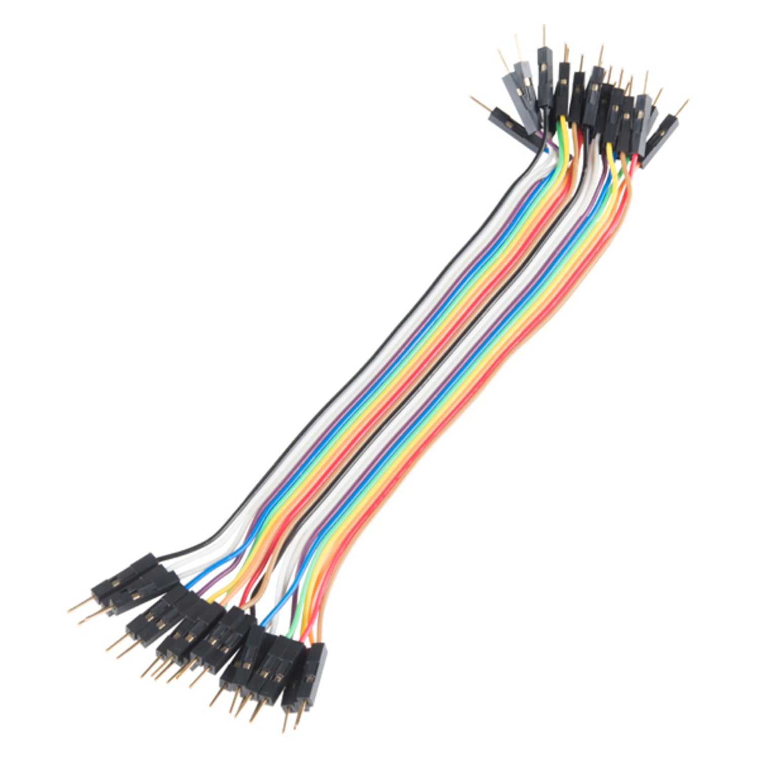 Electrical Connection Jumper Wires - 6 Feet Long with Male Connectors on Both Ends, Pack of 20 Pieces
