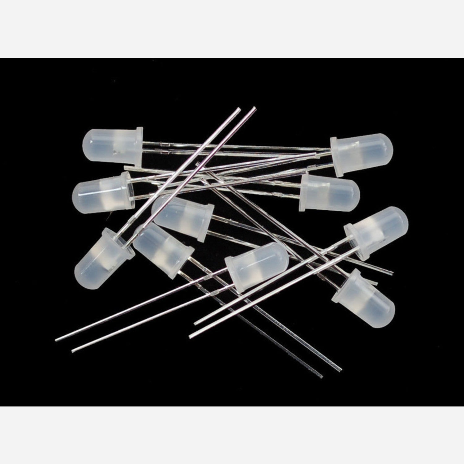 10-Pack of 5mm Diffused Slow Fade Flashing RGB LEDs with Built-in Slow Fade Feature
