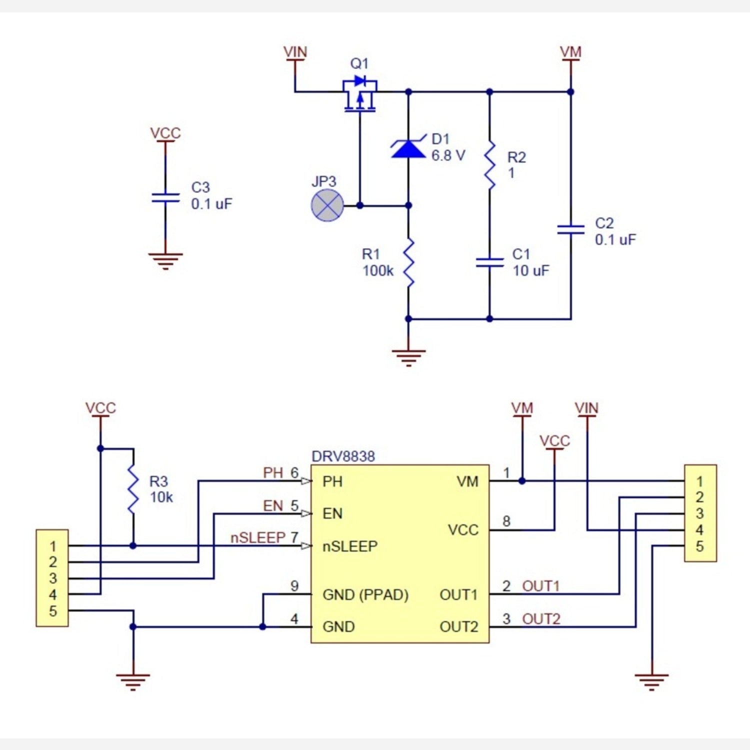 DRV8838 Compact Single Brushed DC Motor Driver Carrier with Easy Integration