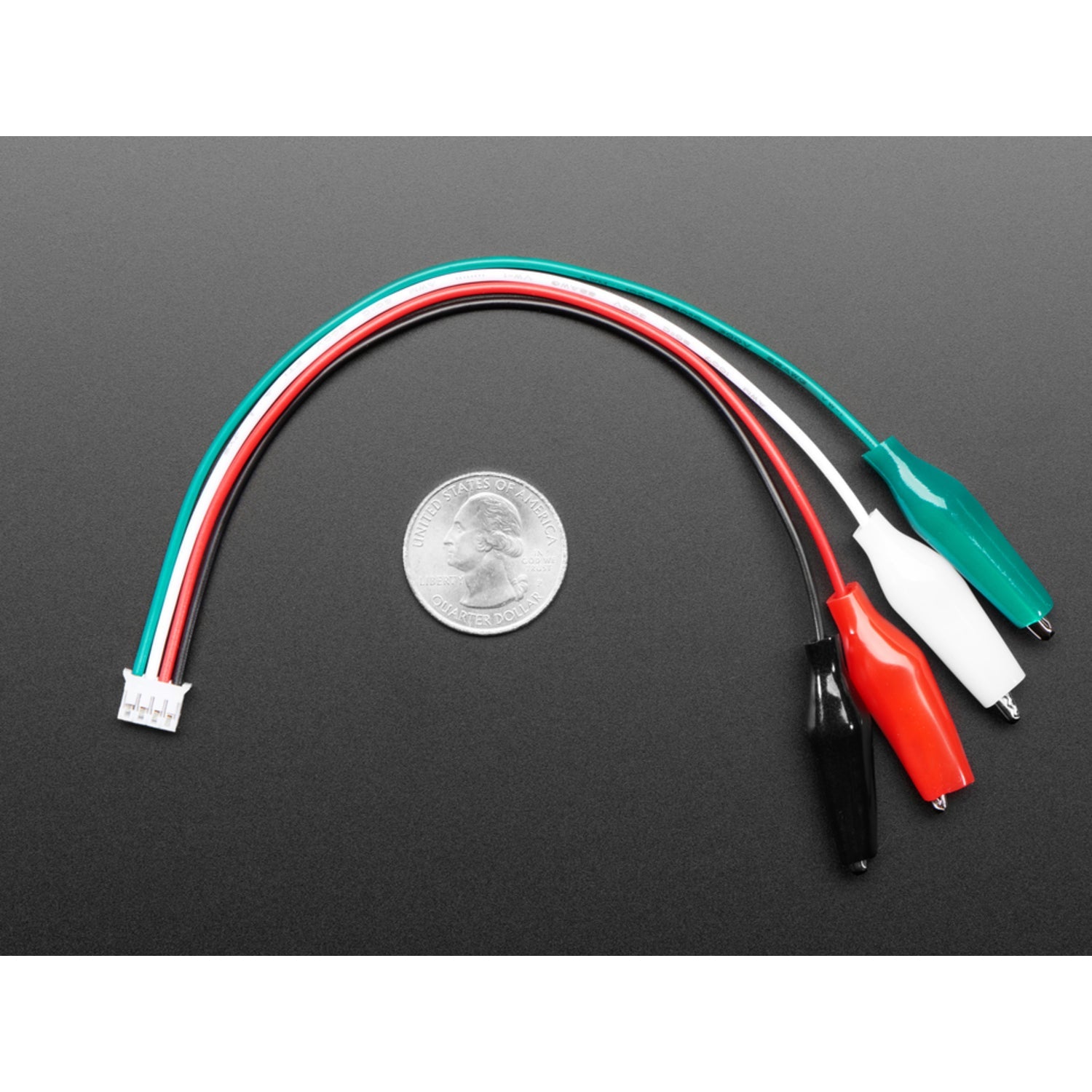 JST PH 4-pin Electrical Plug to Color Coded Mini Alligator Clips Connecting Cable