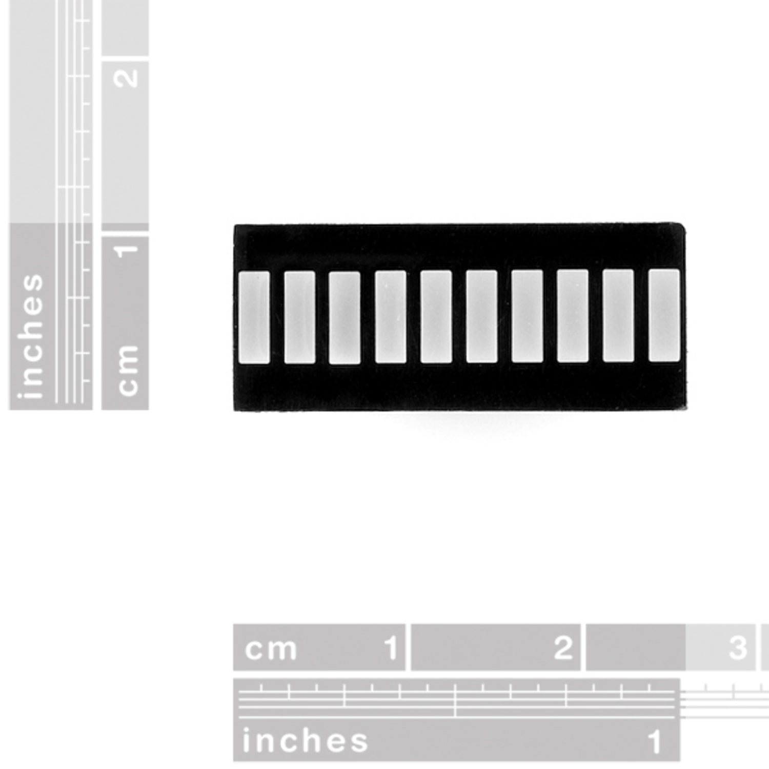 Yellow 10-Segment LED Bar Graph Display for Prototyping and Finished Products