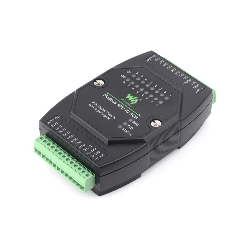 Industrial Automation 8-Channel Digital Input and Output Module with Modbus RTU Protocol Support