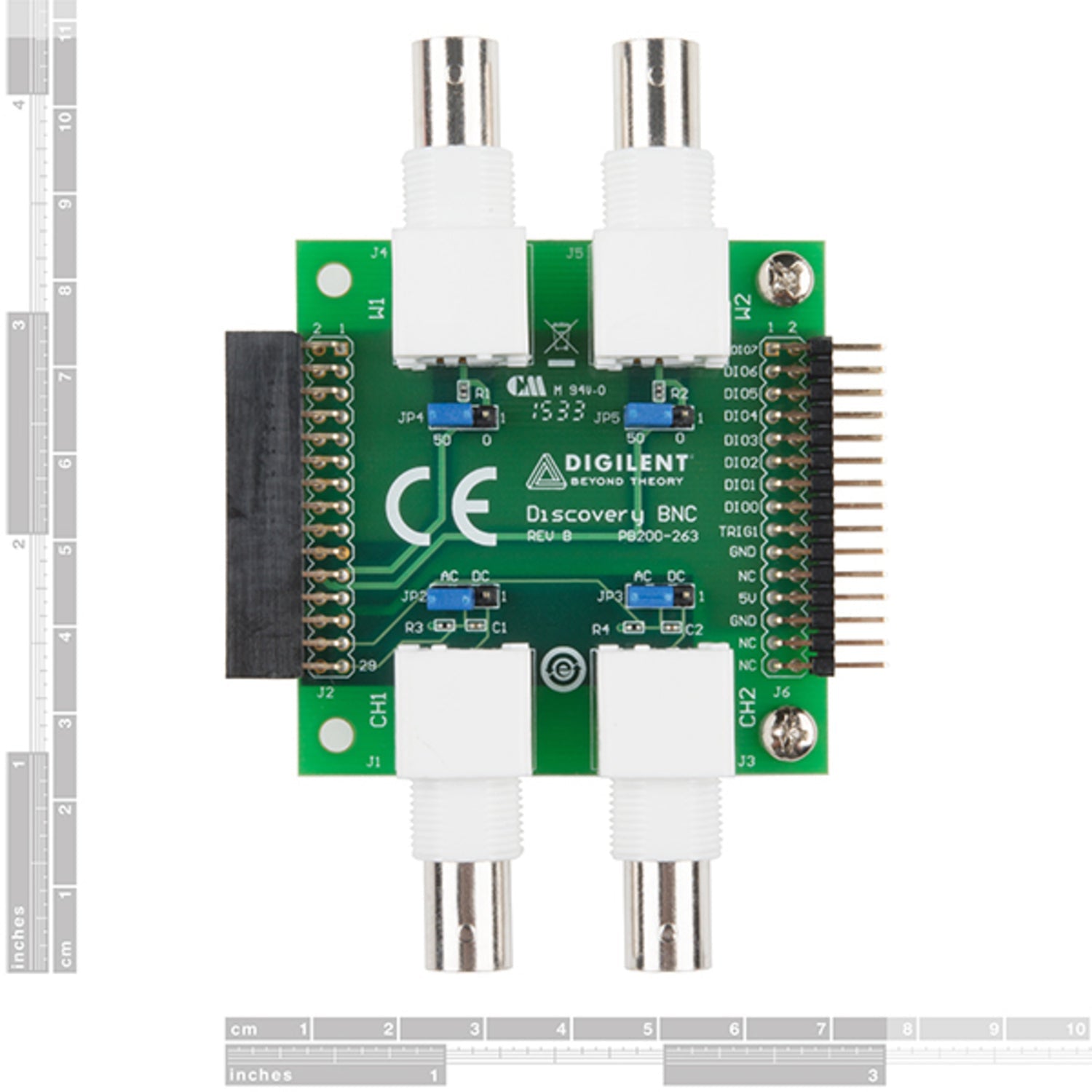 Digilent High - Performance BNC Adapter Board for Analog Discovery 2