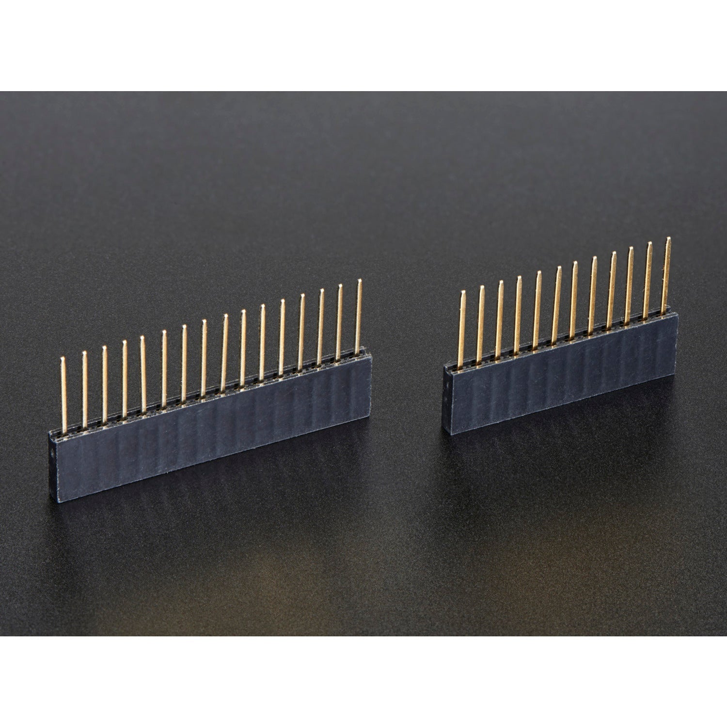 12-pin and 16-pin Female Feather Stacking Headers for Easy Circuit Building