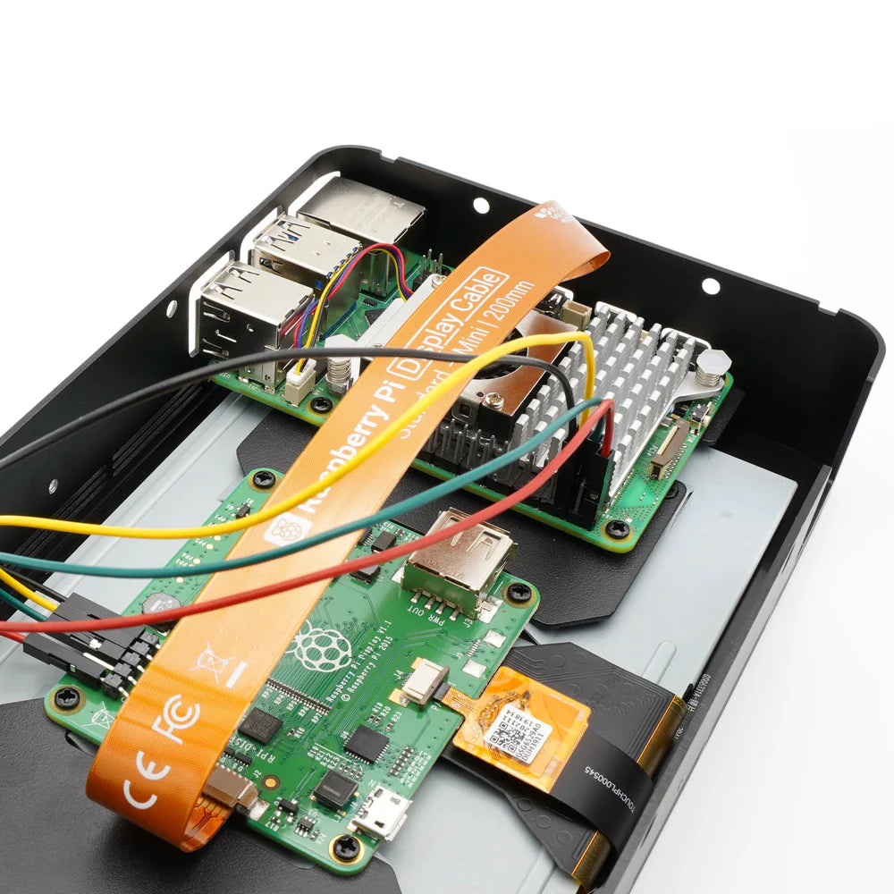 High - Quality KKSB Enclosure Case for Raspberry Pi 5 and the Official Raspberry Pi 7 - inch Touchscreen Display