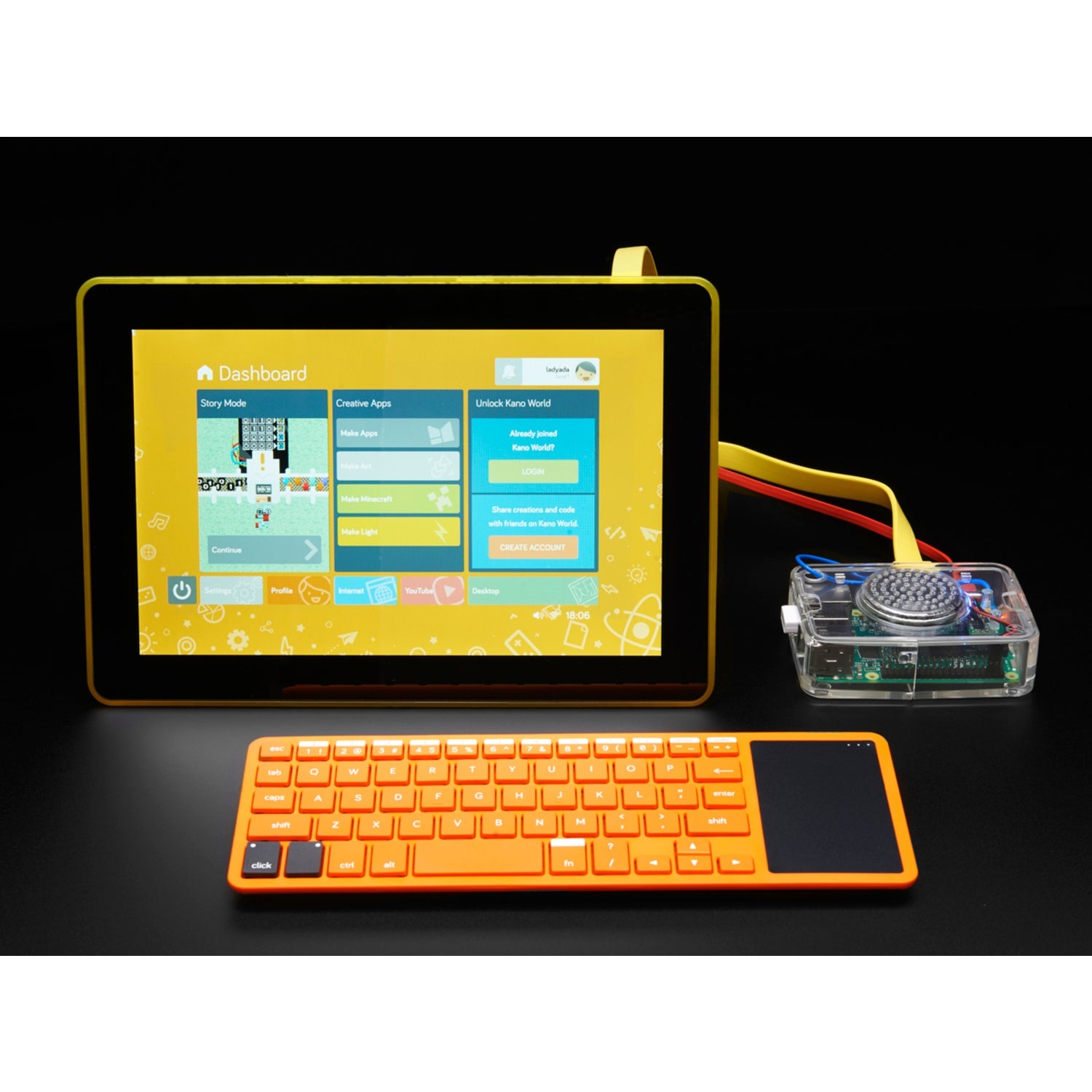 Award - Winning Kano Computer Kit with Powerful Raspberry Pi 3