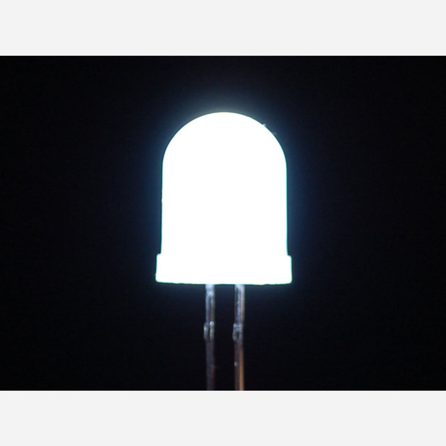 25-Pack 10mm Diffused Cool White High-Brightness LEDs