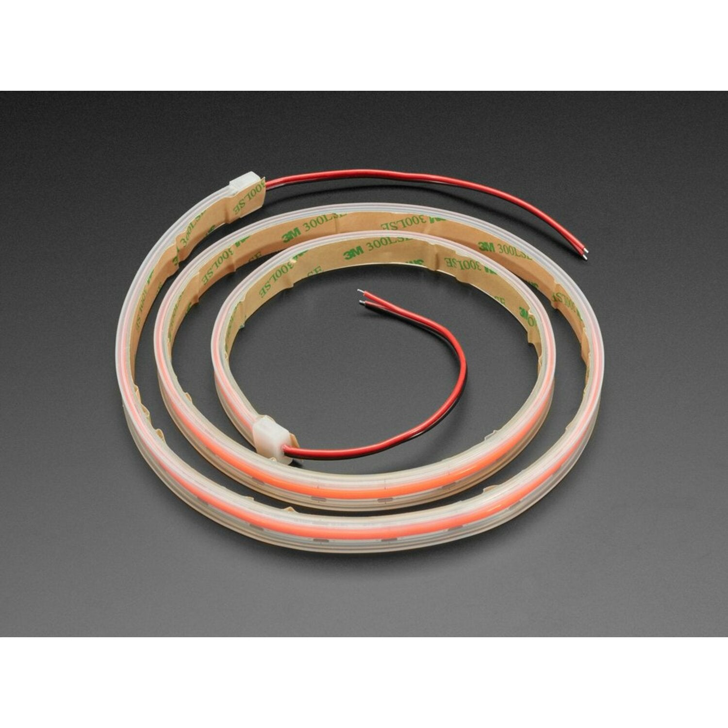 Ultra-Flexible Red LED Strip Lighting with 352 LEDs per Meter and 1-Meter Length