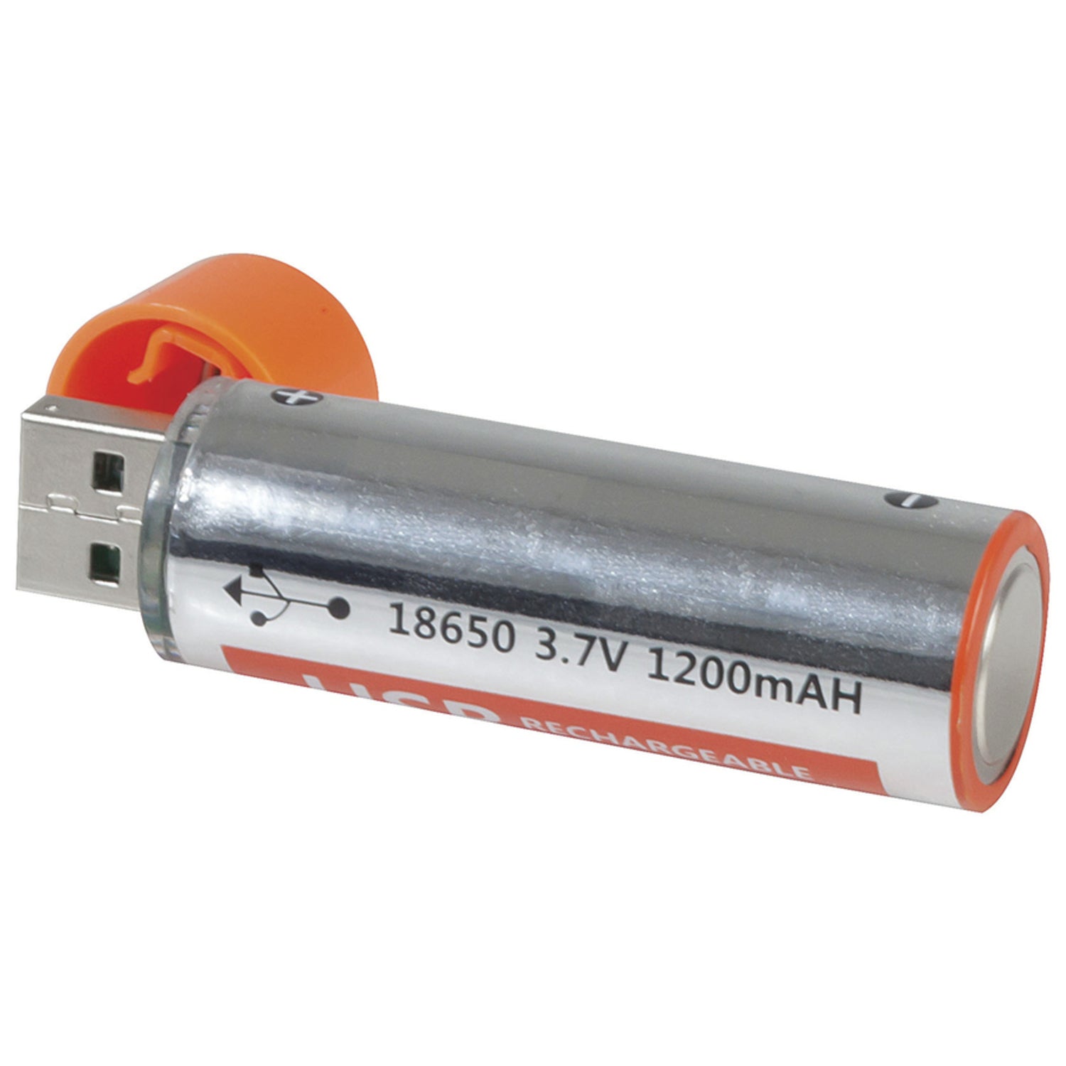 2-Pack 18650 Lithium Polymer Batteries with Built-in USB for Easy Recharge