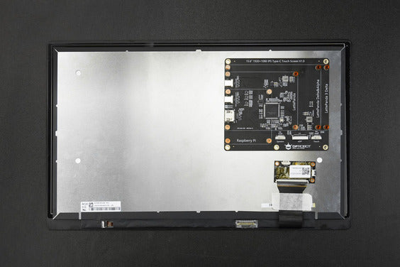 15.6-Inch 1920x1080 High-Resolution IPS Type-C Capacitive Touch Screen Display Compatible with Raspberry Pi, LattePanda, and Jetson Nano Single Board Computers