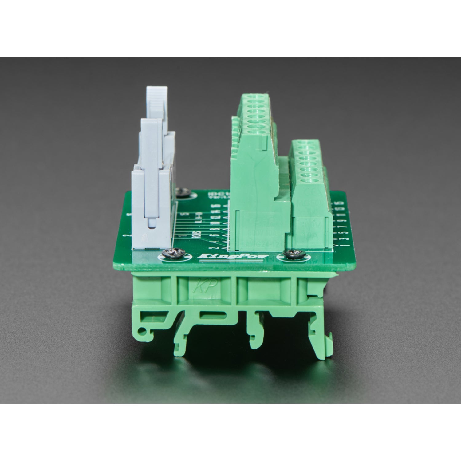 DIN Rail Mountable 2x8 IDC Connector to Terminal Block Breakout Adapter for Simplifying Wiring