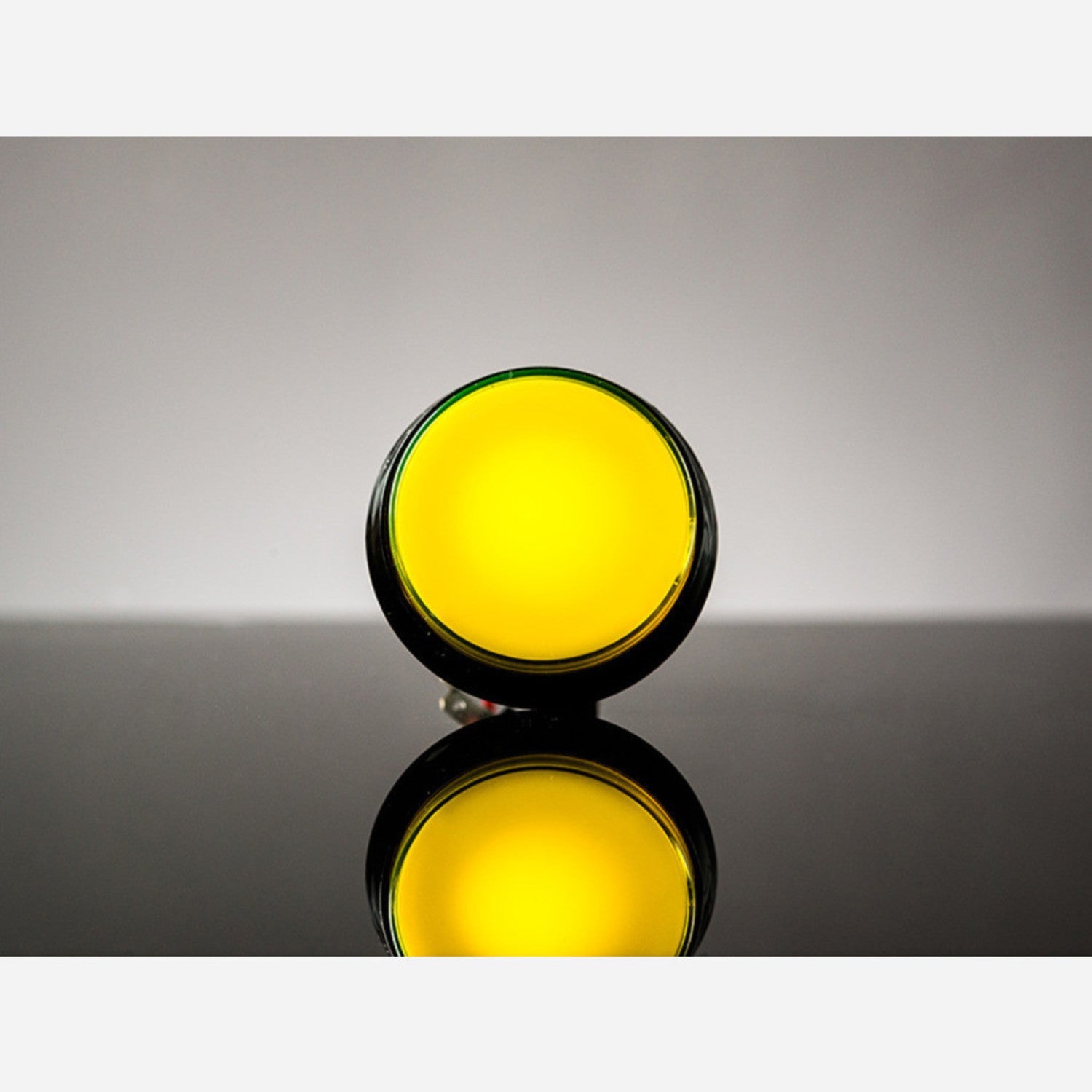 60mm Yellow Large Arcade Button with Optional LED Lighting