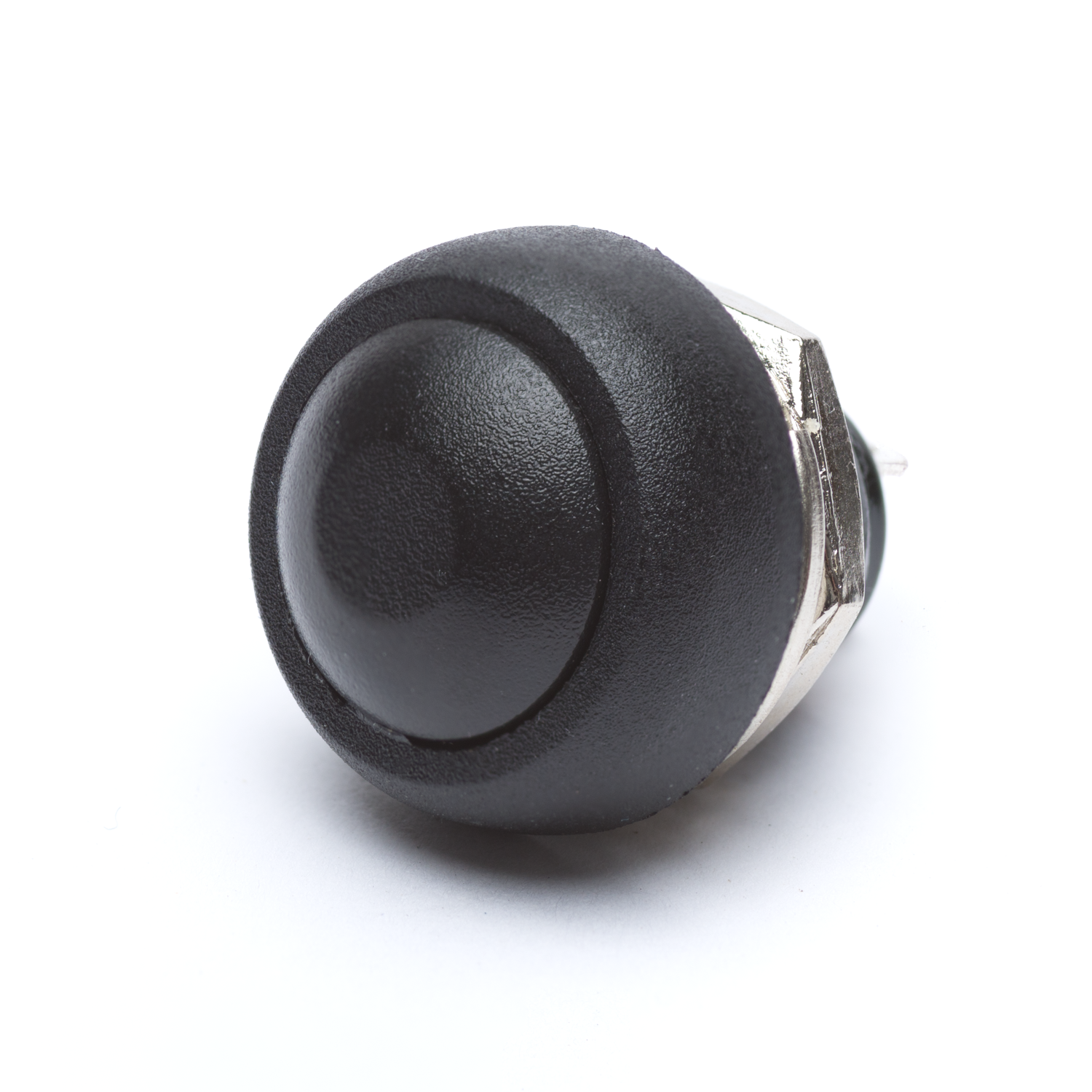 12mm Black Momentary Dome - Shaped Push Button