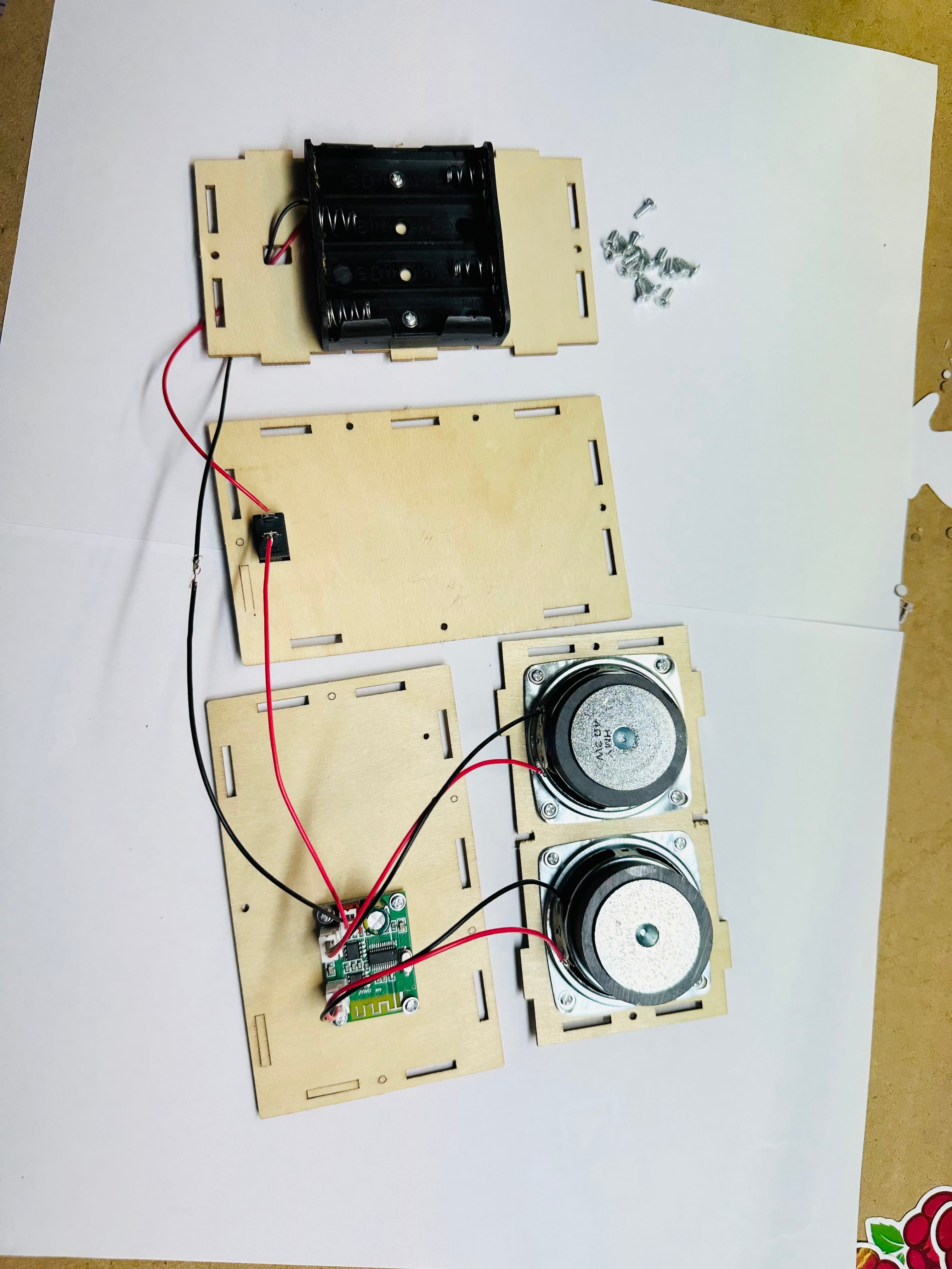 DIY ABS Bluetooth Speaker Box Kit for Kids Aged 6+
