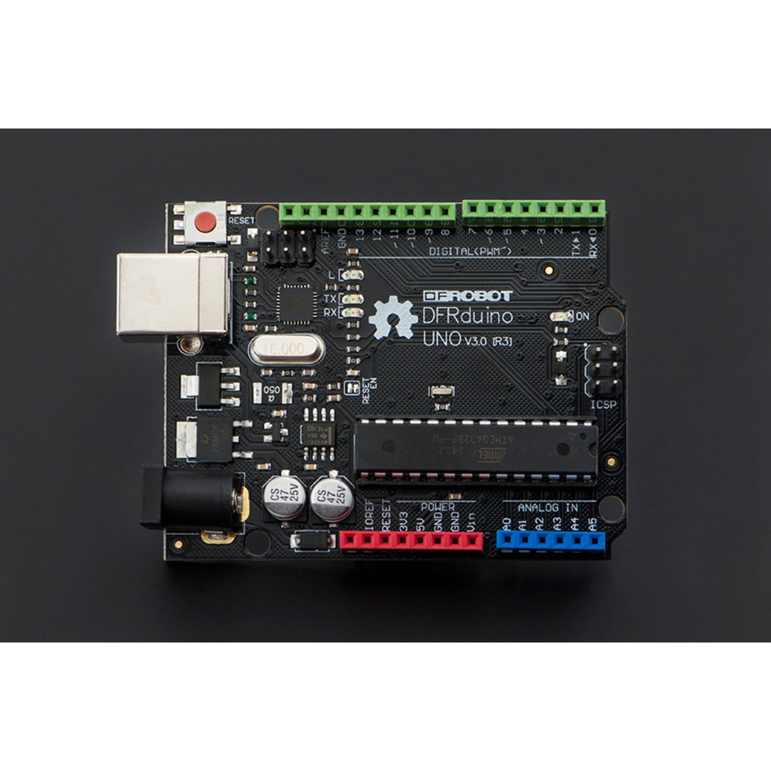 DFRduino UNO R3 - A Compatible Microcontroller Board for Arduino Development