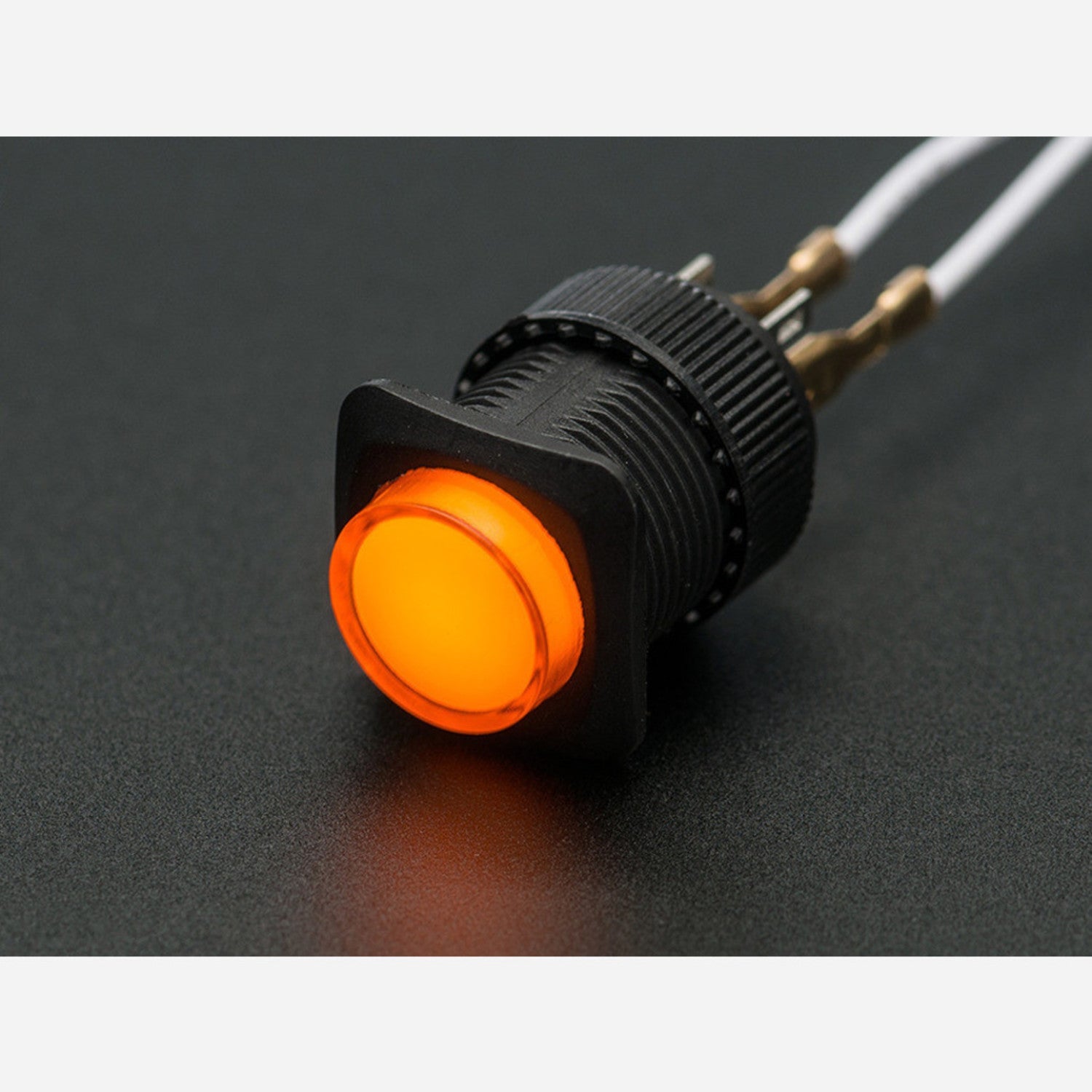 16mm Yellow Momentary Illuminated Pushbutton Switch for Project Panels