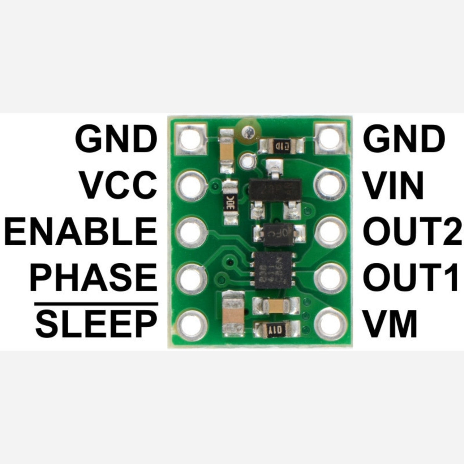 DRV8838 Compact Single Brushed DC Motor Driver Carrier with Easy Integration