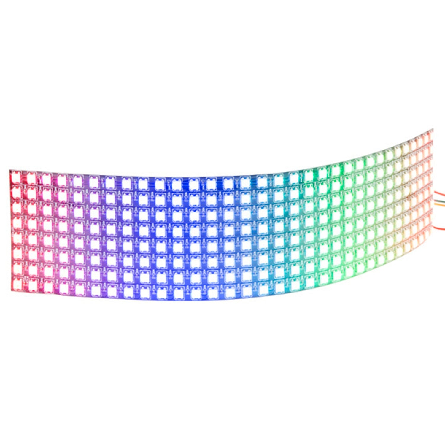 Large and Flexible WS2812B LED Matrix with 8x32 Pixels for Diverse Lighting Projects