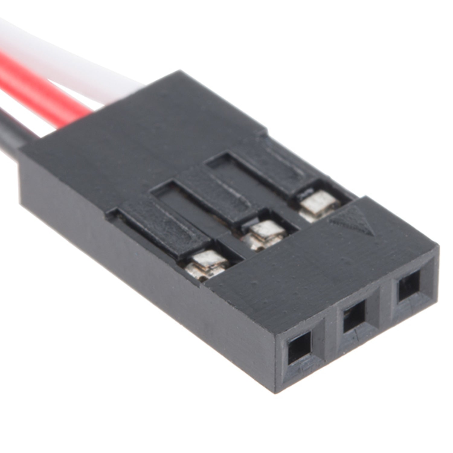Electrical Jumper Wire Set - 0.1 Inch Spacing, 3 - Pin, 6 Feet Long (Black, Red, White Cables)
