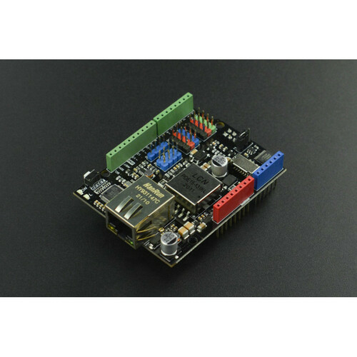 Arduino Ethernet and Power over Ethernet (PoE) Shield with W5500 Chipset for Internet of Things (IoT) Projects