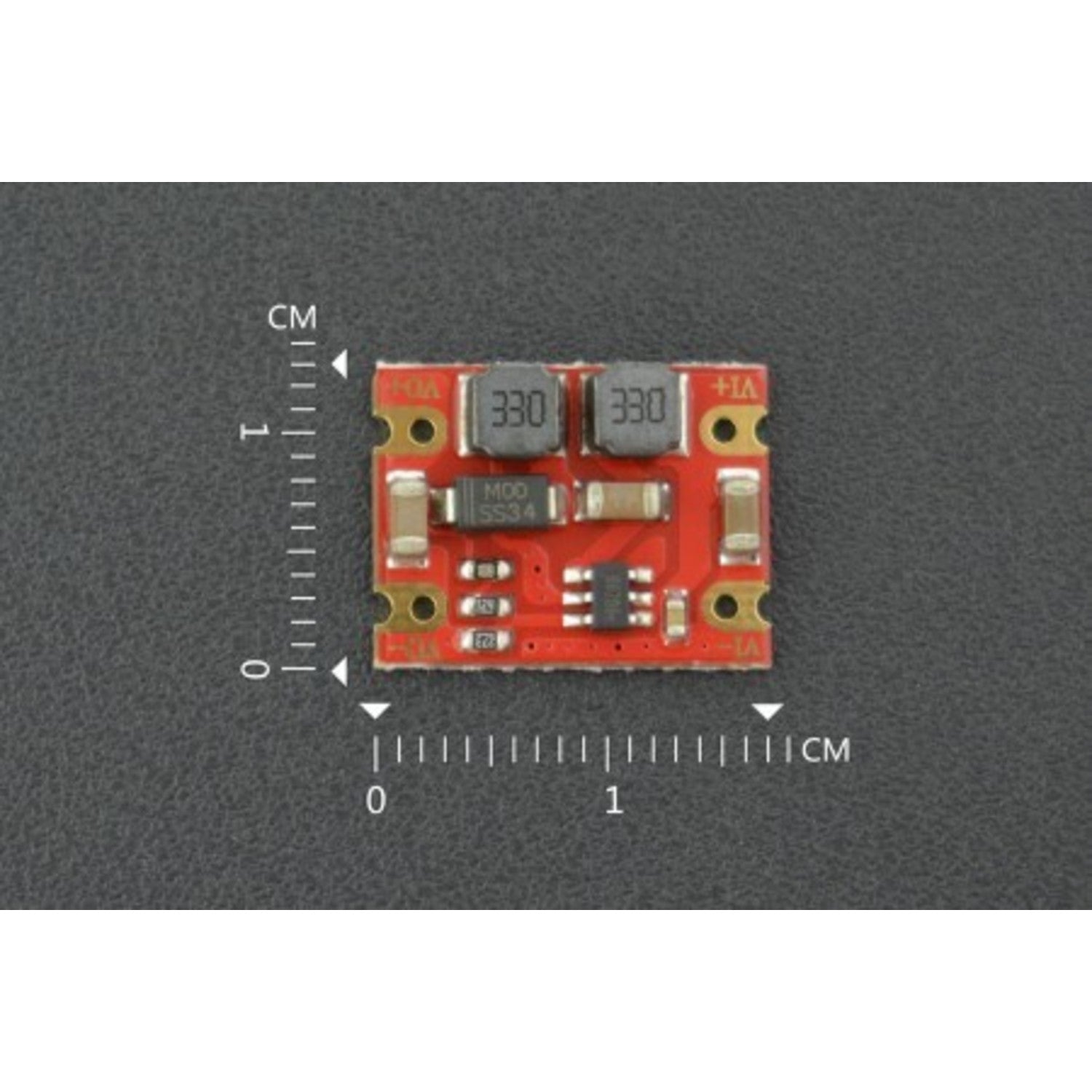 DC-DC Automatic Step Up and Step Down Power Supply Module with an Input Voltage Range of 2.5 to 15V and a Fixed Output Voltage of 3.3V at 600mA