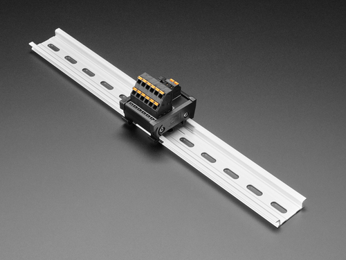 DIN Rail Dual 1x6 to Terminal Block Connection Adapter for Simplifying Power Supply Wiring