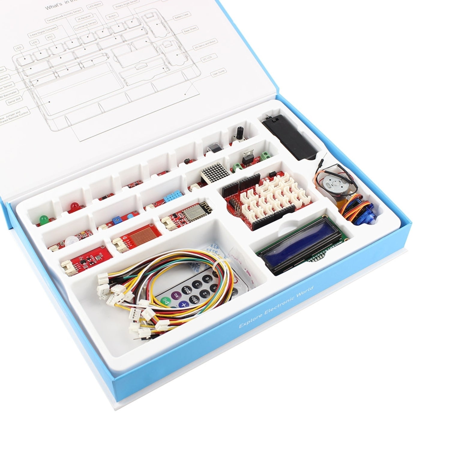 Advanced Crowtail Starter Kit for Arduino - Ideal for Electronics Enthusiasts and Learners