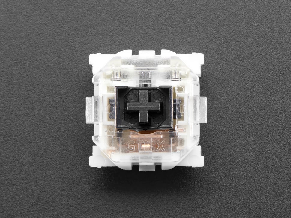 12-Pack of Half-Height, Low-Profile Mechanical Keyboard Key Switches Compatible with MX Layouts