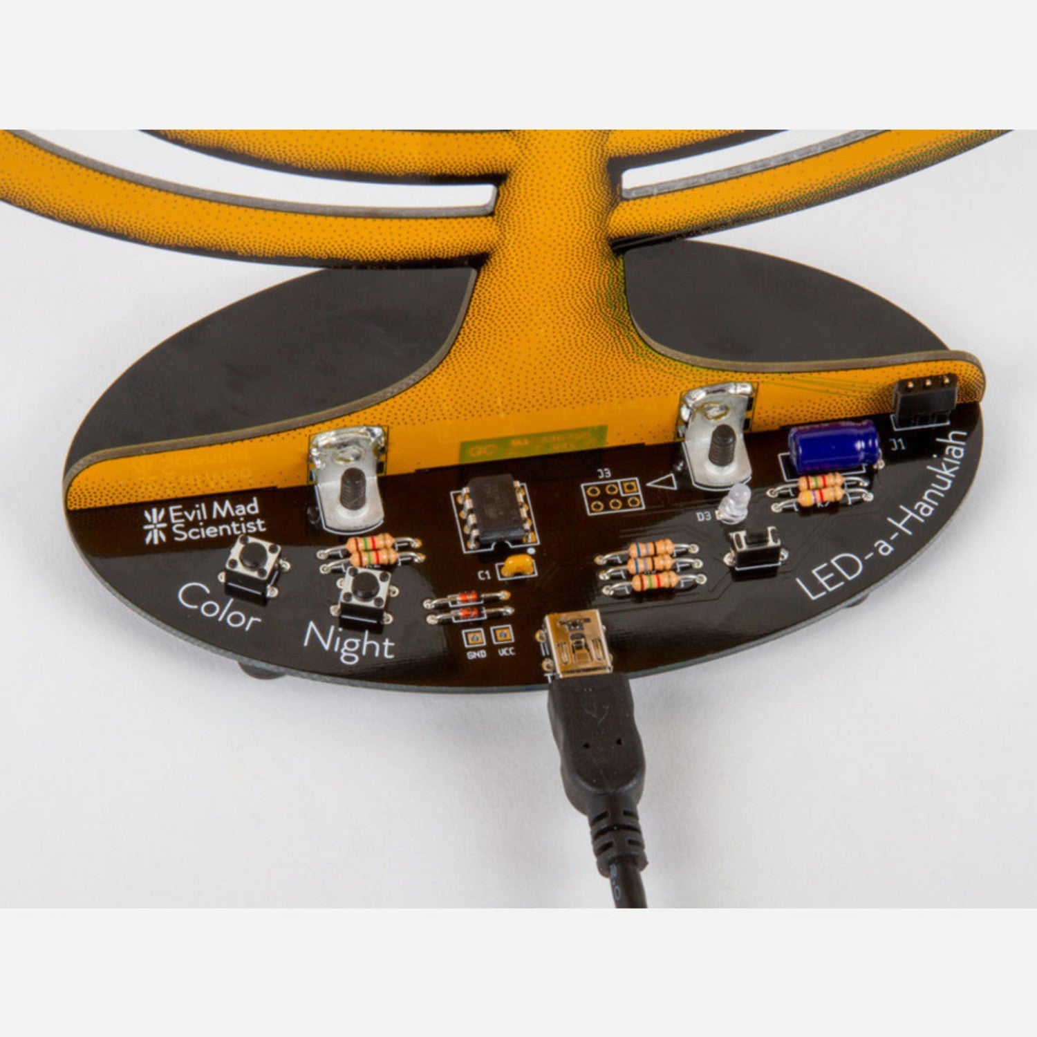 Coolest Programmable USB - Powered LED Hanukkah Mega Menorah 9000 from Evil Mad Scientist Labs