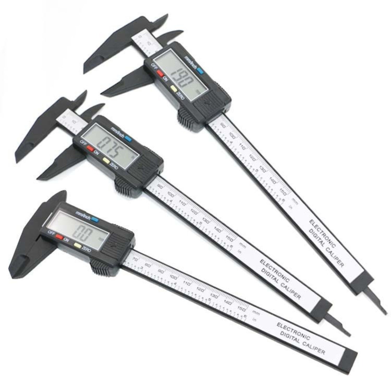 150mm 6-inch Digital Measuring Calipers with LCD Display for Precise Measurements