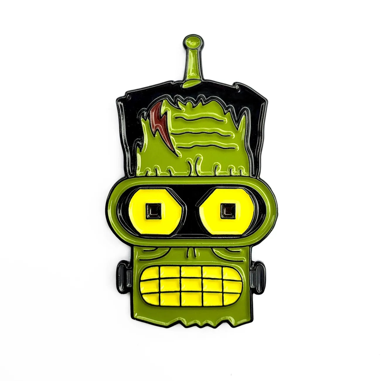 Unique Black and Green Frankenstein Enamel Lapel Pin for Fashion Lovers
