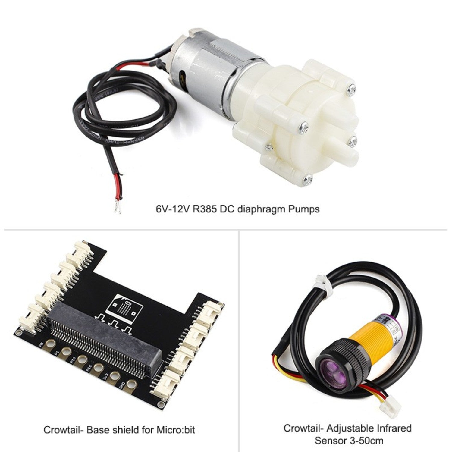 Crowtail Beginner Starter Kit Compatible with Micro:bit 2.0 (Micro:bit Not Included)