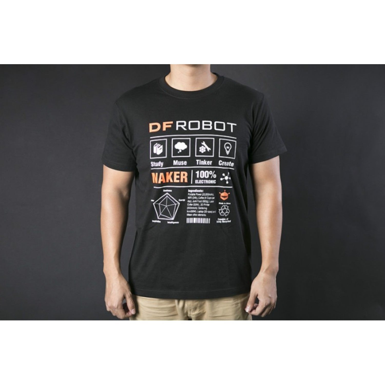 DFRobot Stylish Maker Cotton T-Shirt in Size S