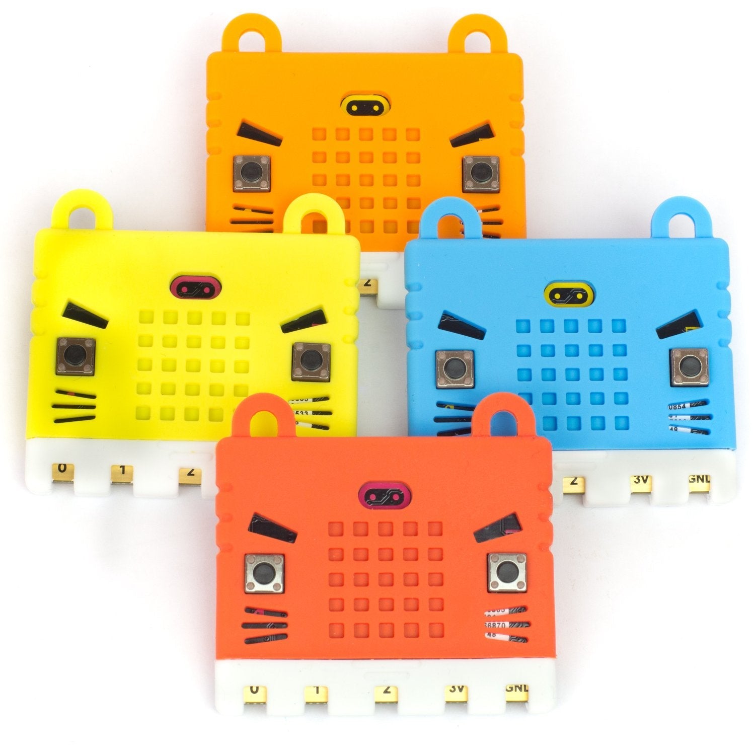 Red Soft Rubber Kitty Case for micro:bit - Enhance Your Device's Cuteness
