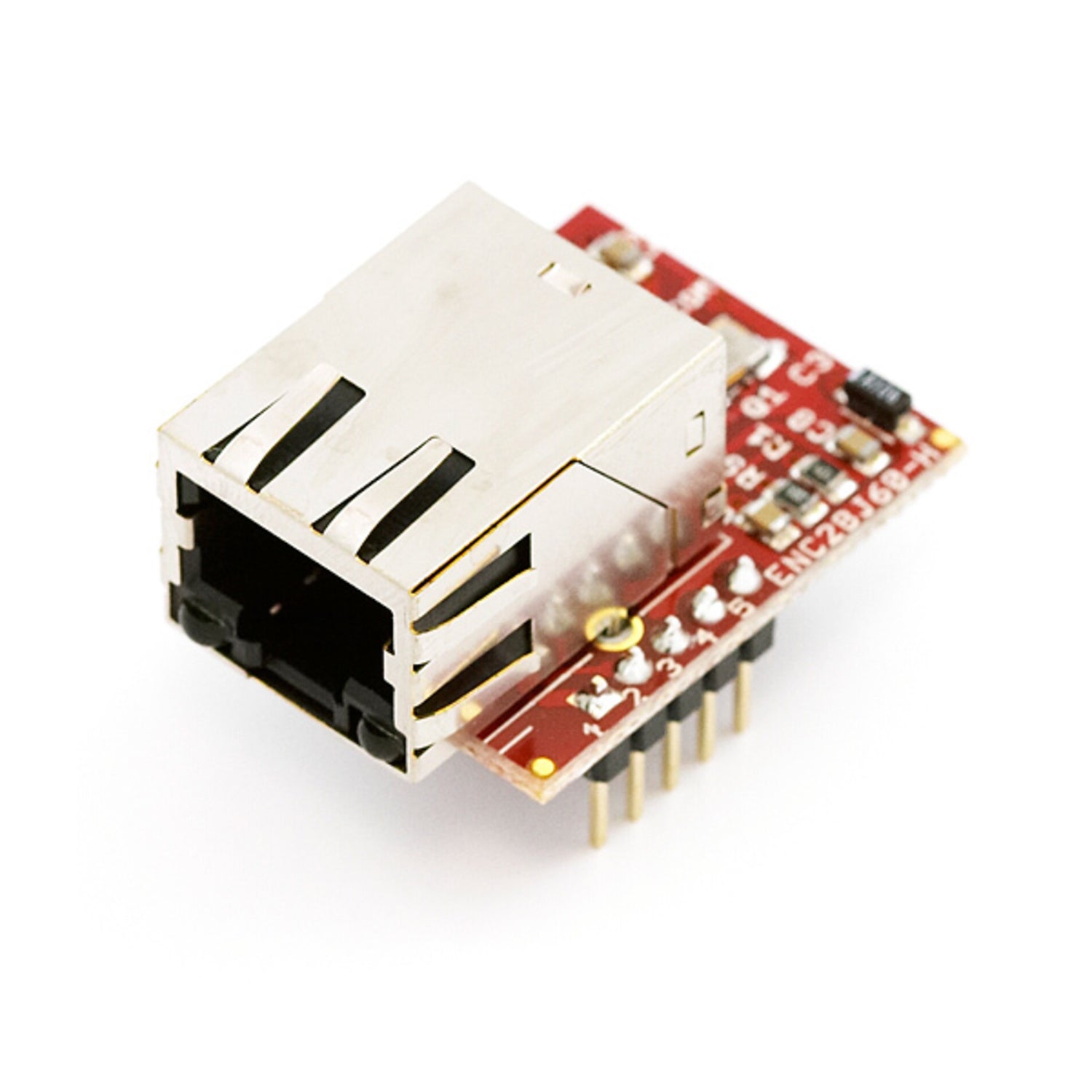 ENC28J60 Ethernet Interface Breakout Board with 8KB Buffer