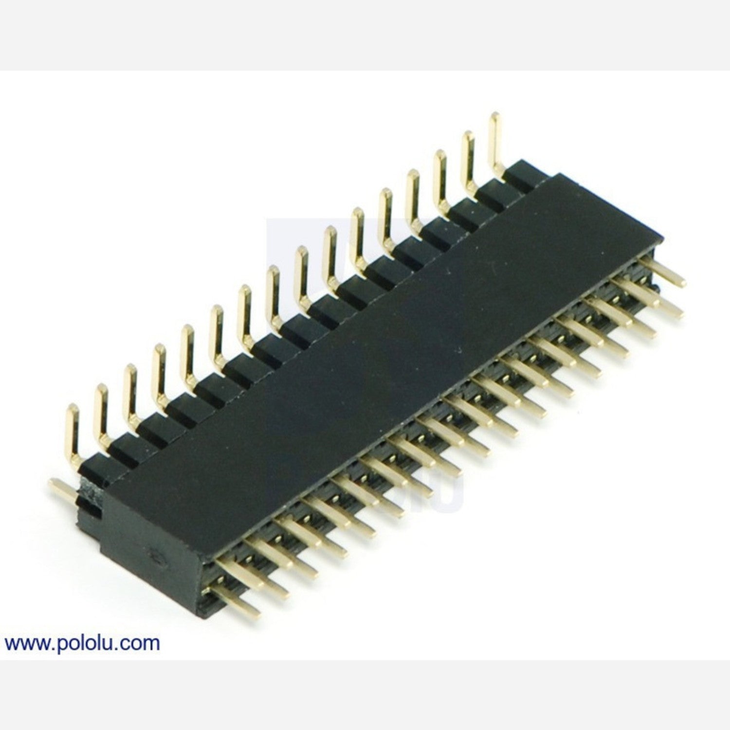 Electrical Connector - 0.100 Inch (2.54 mm) Female Header with a 2x16-Pin Straight Design