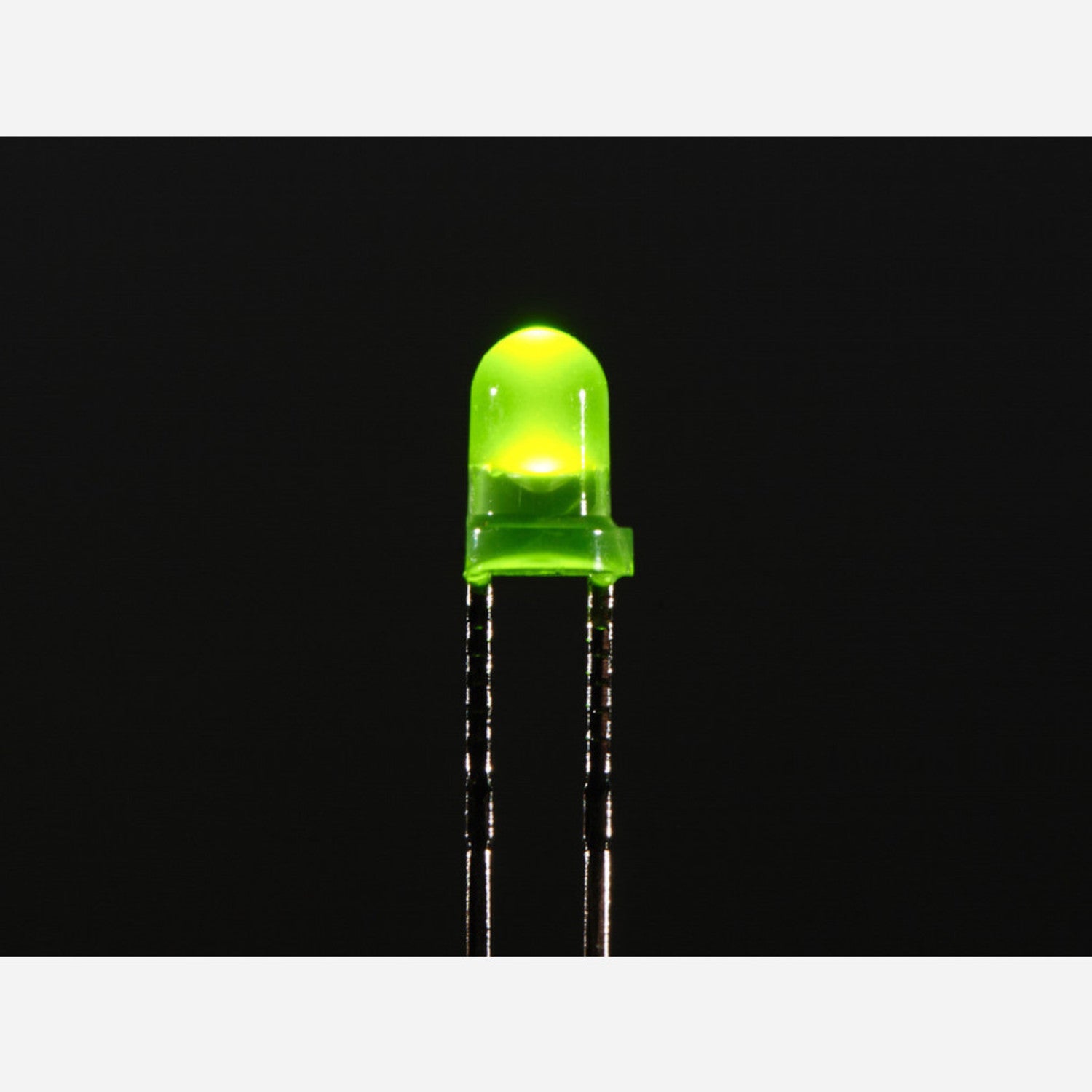 25-Piece Pack of 3mm Diffused Bright Green LEDs for Daytime Visibility