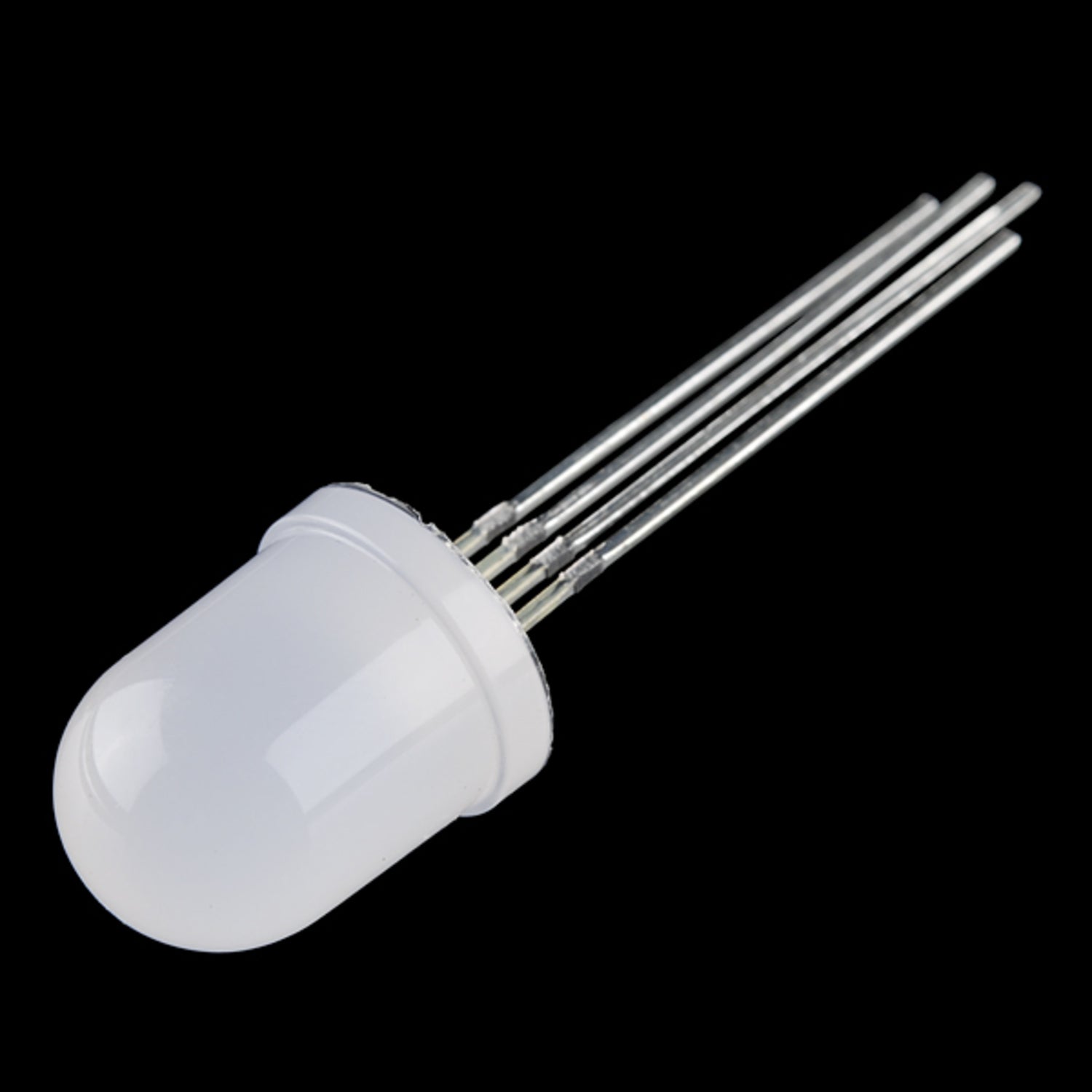 10mm RGB Diffused Through - Hole LEDs with Soft Glow