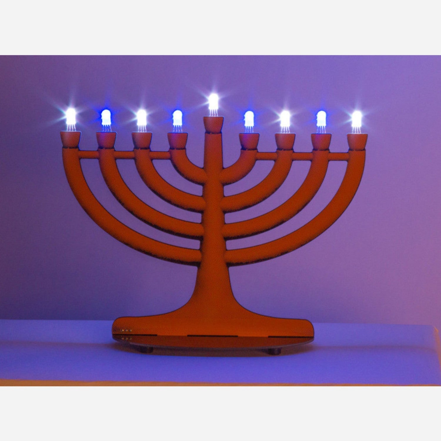 Coolest Programmable USB - Powered LED Hanukkah Mega Menorah 9000 from Evil Mad Scientist Labs