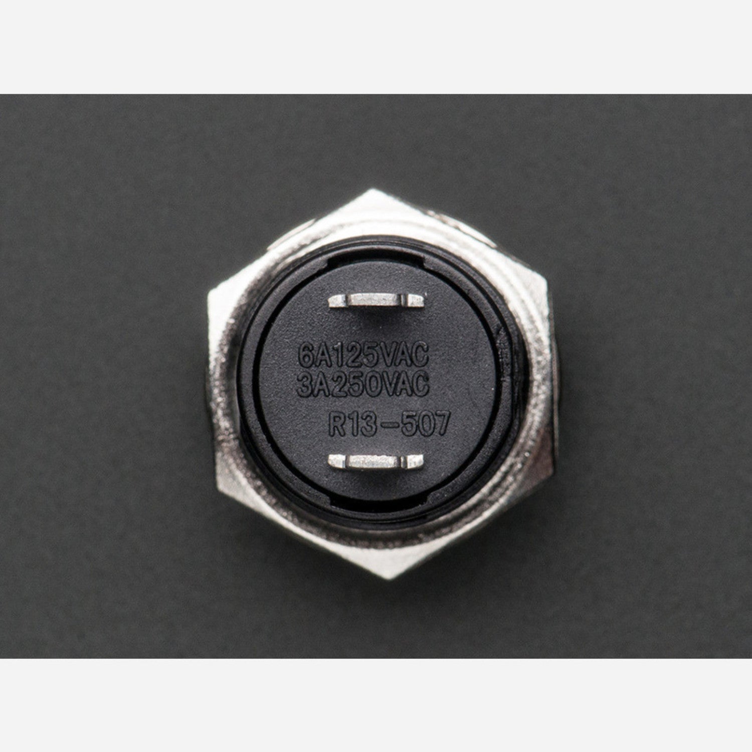 16mm Red Panel Mount Momentary Pushbutton Switch - Ideal for Electrical Control Applications