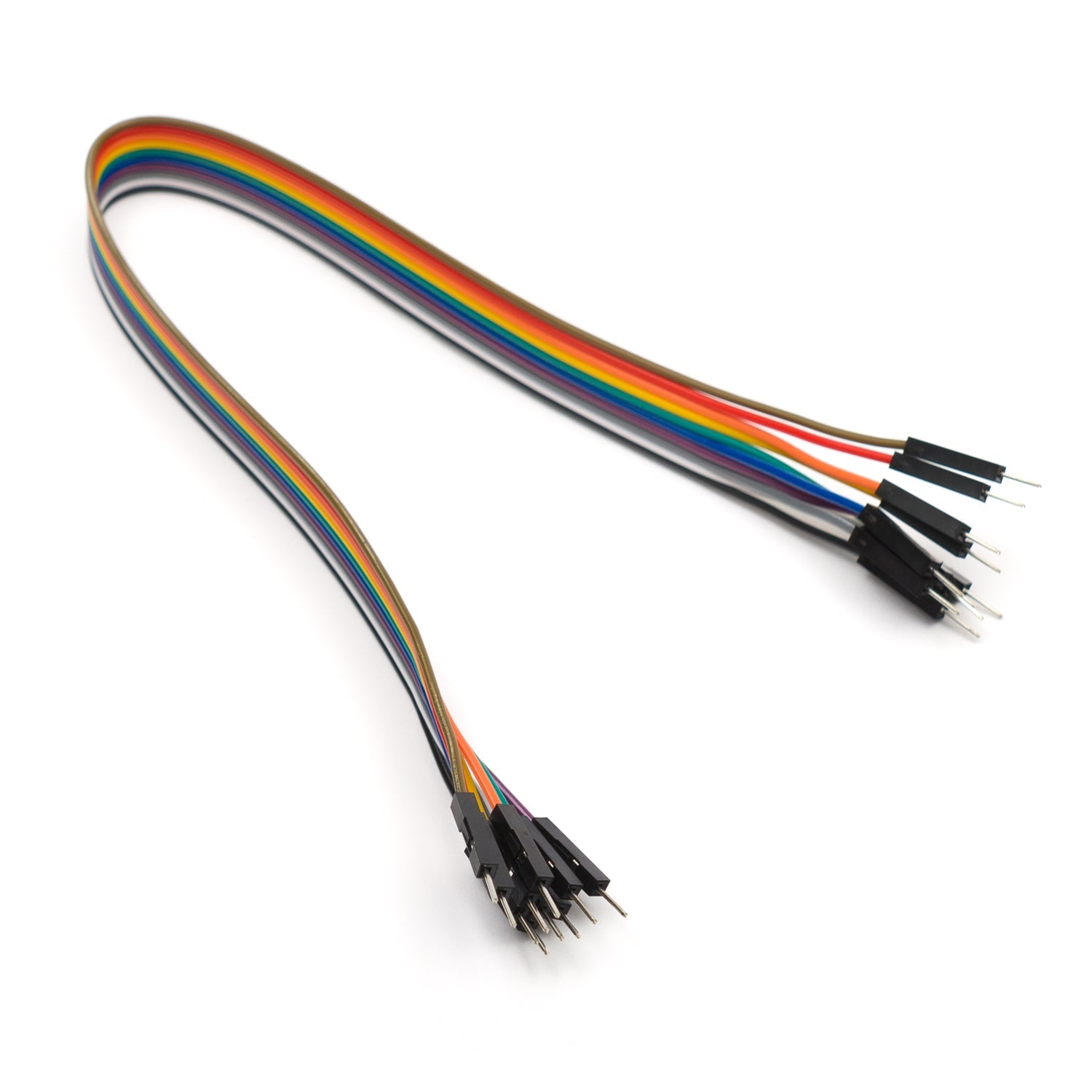 10-Pin M/M Male-to-Male Splittable Jumper Wire with 300mm Length for Electronic Projects